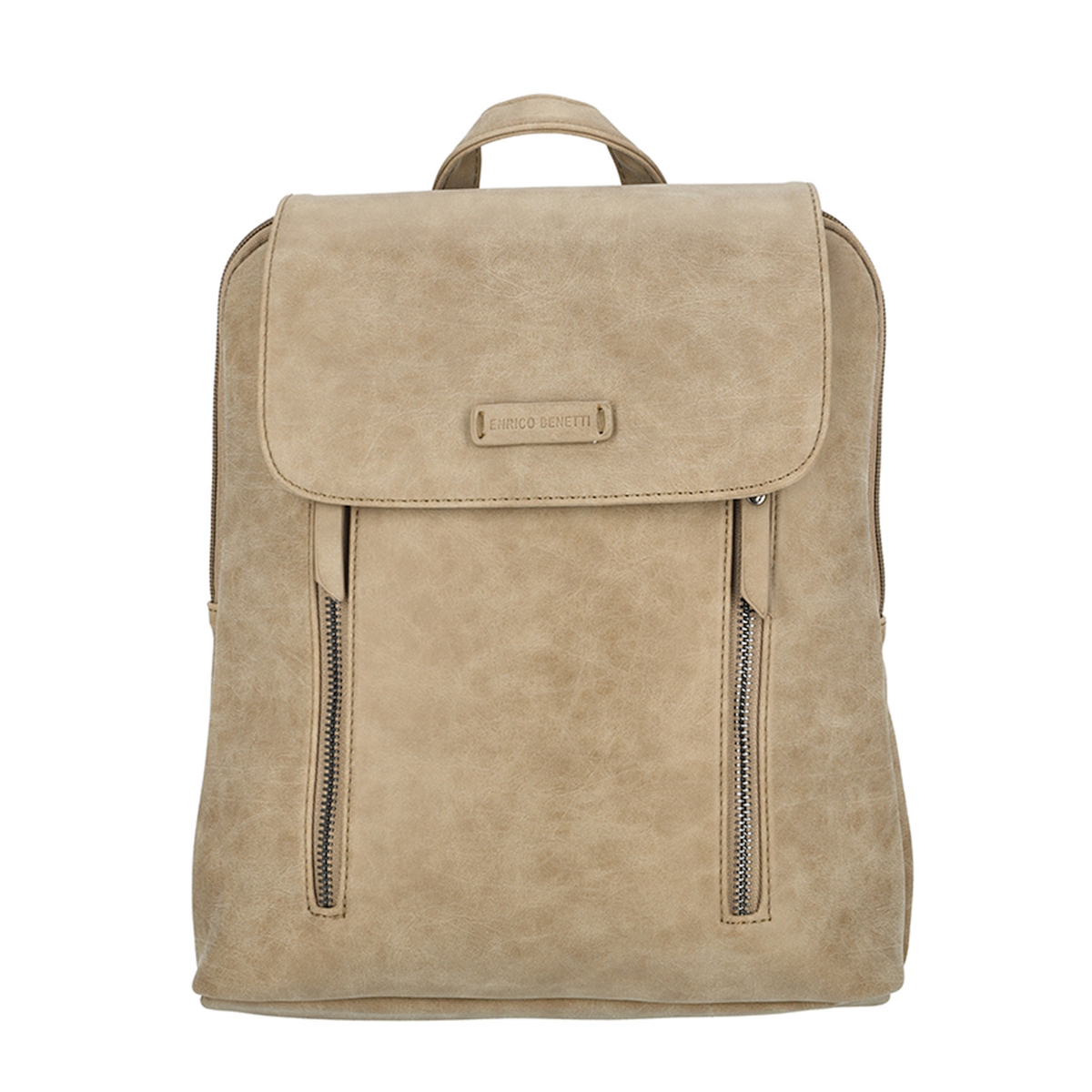 Moderní dámský městský batoh béžový 9L - Enrico Benetti 