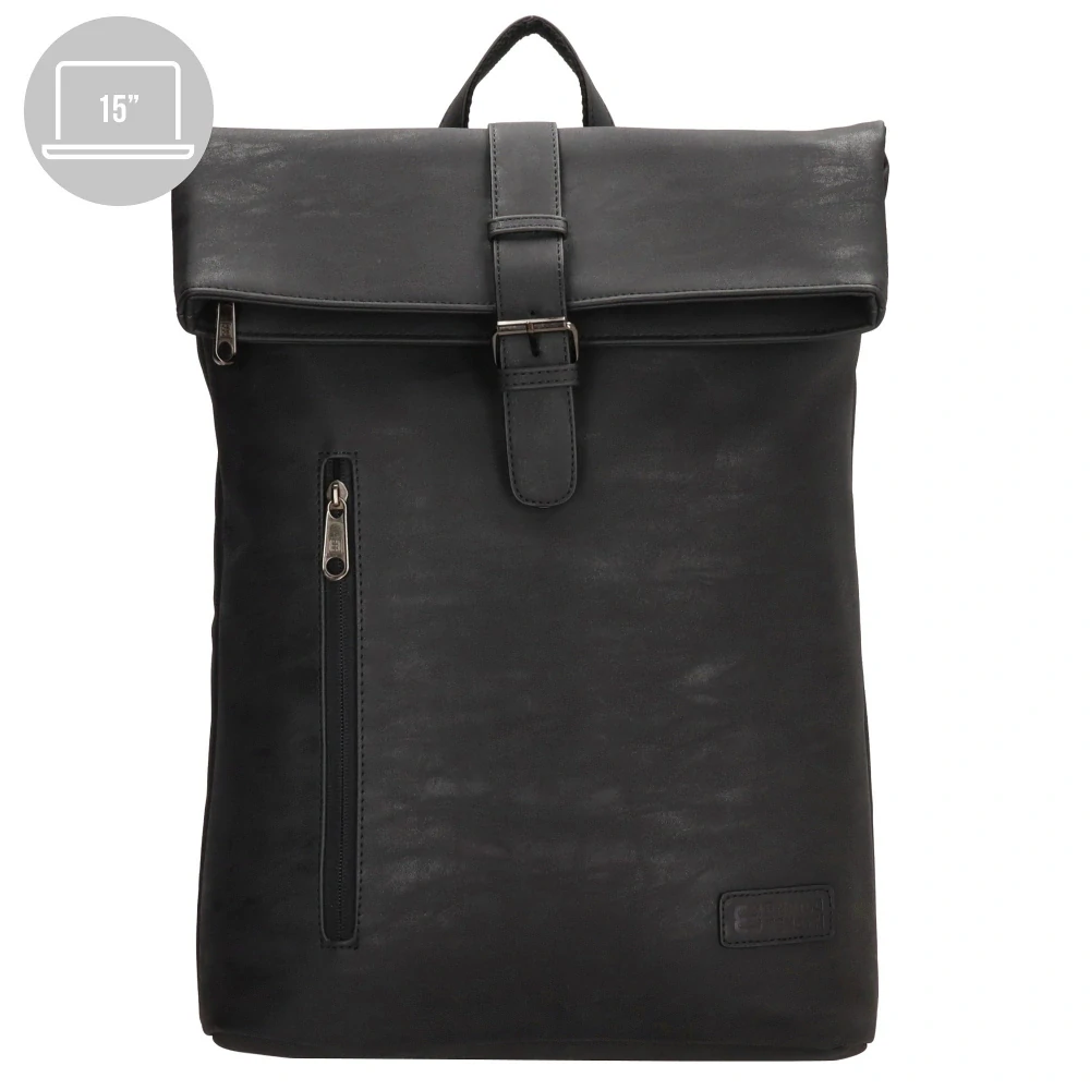 Městský batoh nejen na notebook 15" černý 15L - Enrico Benetti