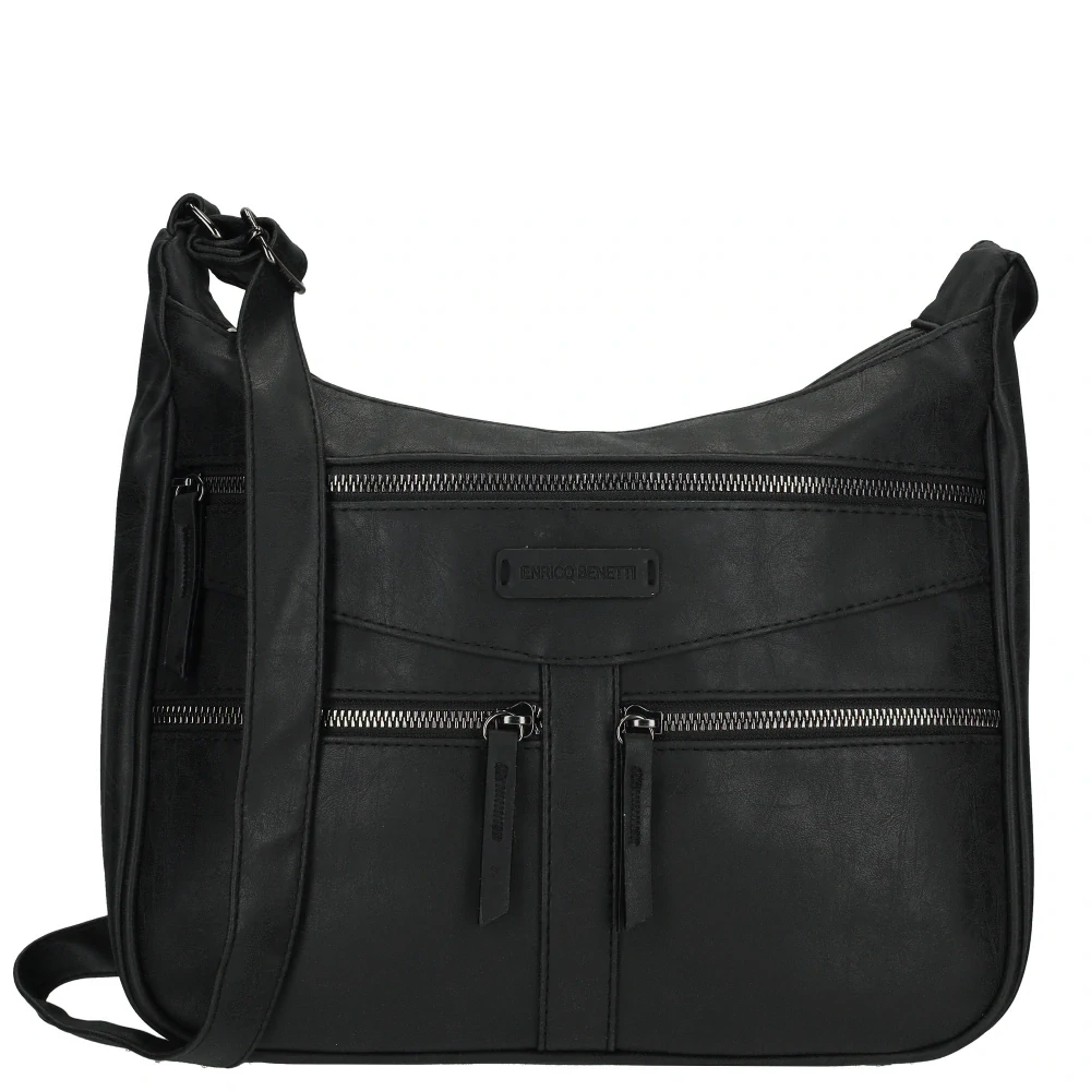 Dámská crossbody kabelka černá - Enrico Benetti