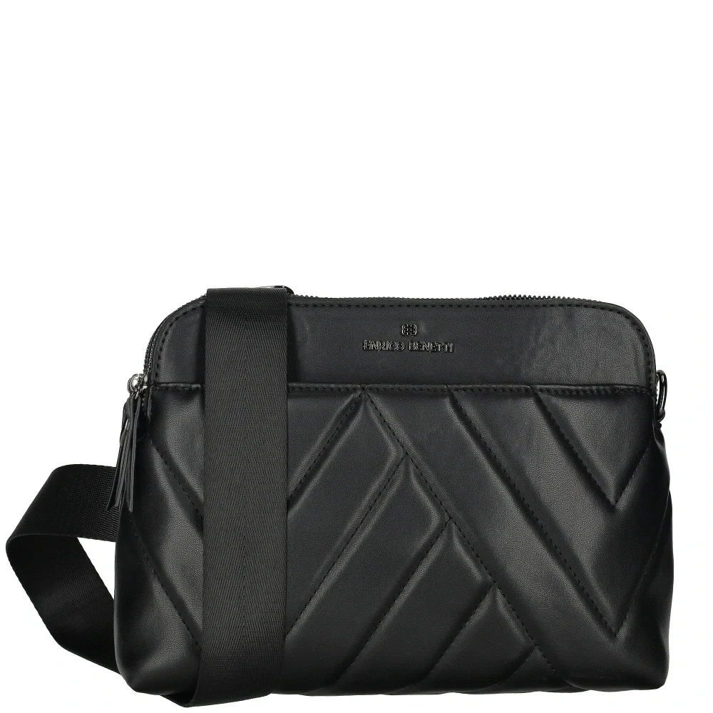 Dámská crossbody kabelka černá - Enrico Benetti
