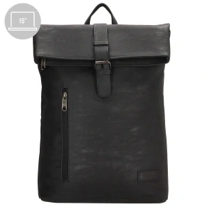 Městský batoh nejen na notebook 15" černý 15L - Enrico Benetti 