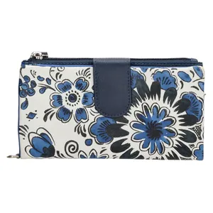 Dámská kožená peněženka Happy Wallet modrá