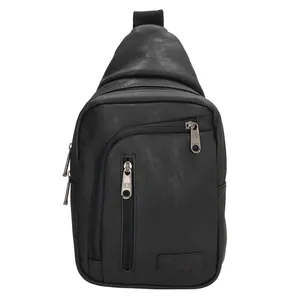 Pánský batoh na jedno rameno černý - Enrico Benetti Rotterdam