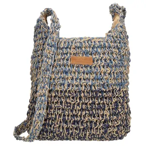 Dámská crossbody proutěná kabelka modrá - PE-Florence Natural life