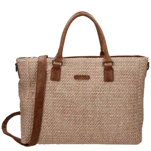 Dámská proutěná kabelka hnědá - Enrico Benetti