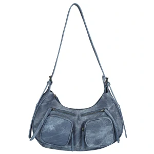 Stylová dámská kabelka přes rameno modrá - Enrico Benetti