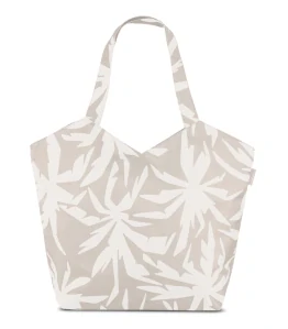 Dámská textilní taška béžová s květy - Fabrizio Balance