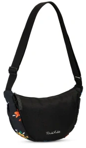 Dámská taška černá se vzorem květin - Frida Kahlo