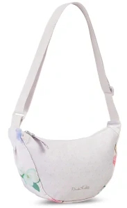 Dámská taška béžová se vzorem květin - Frida Kahlo