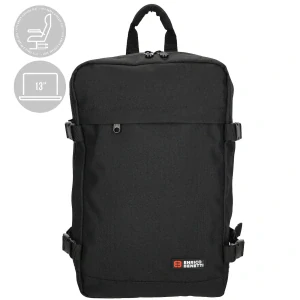 Unisex batoh nejen do letadla černý 13" 20L - Enrico Benetti