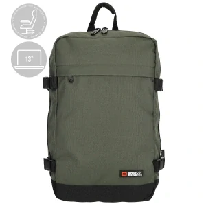 Unisex batoh nejen do letadla zelený 13" 20L - Enrico Benetti