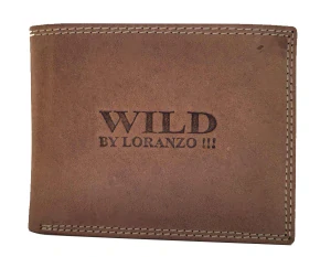 Pánská kožená peněženka Wild By Loranzo hnědá
