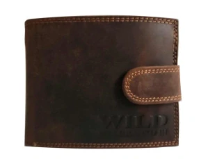 Pánská kožená peněženka Wild By Loranzo hnědá