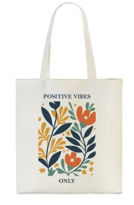Dámská textilní taška Positive Vibes - Punta Trendy Shopper