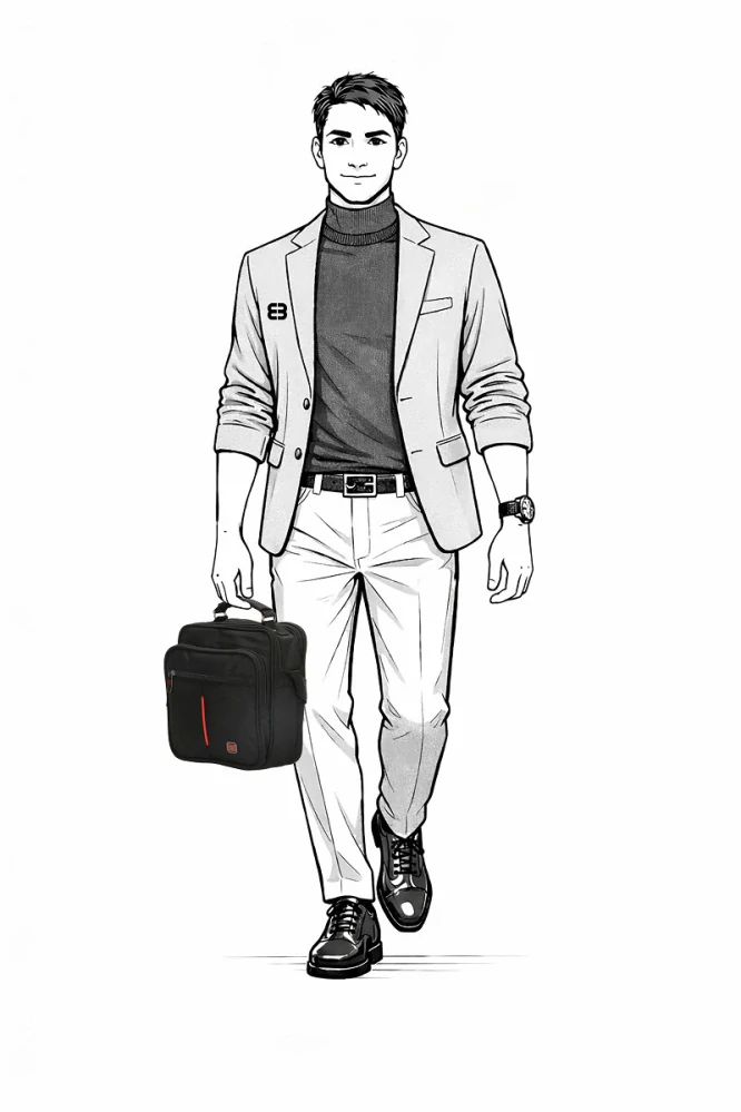 Pánská taška přes rameno černá - Enrico Benetti Cornell