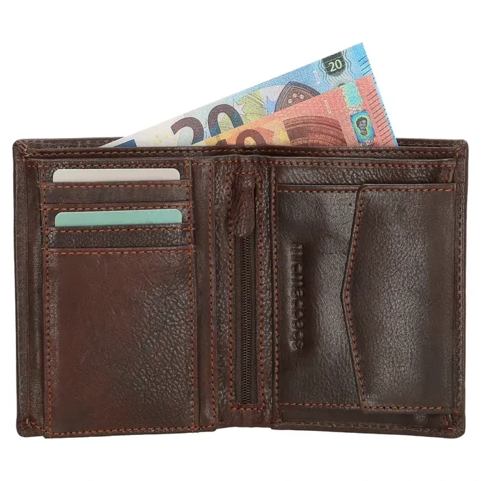 Pánská kožená peněženka Micmacbags hnědá