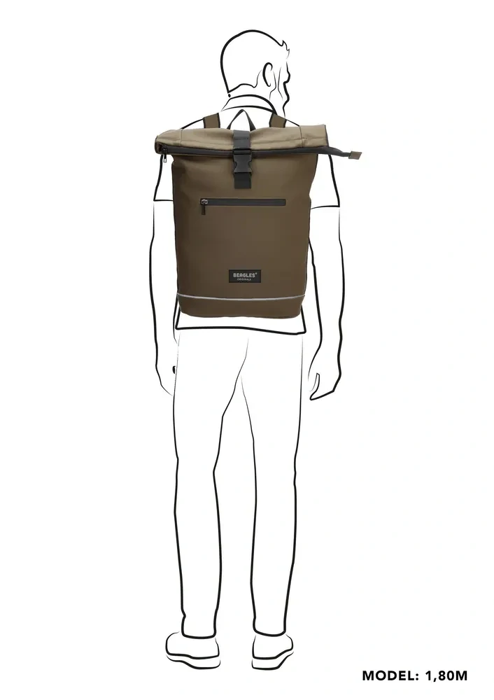 Městský rolovací batoh zelený 15" 29L - Beagles 