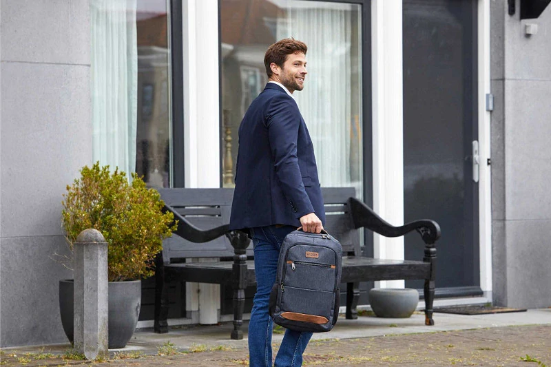 Pánský městský batoh šedý 15" 13L - Enrico Benetti 