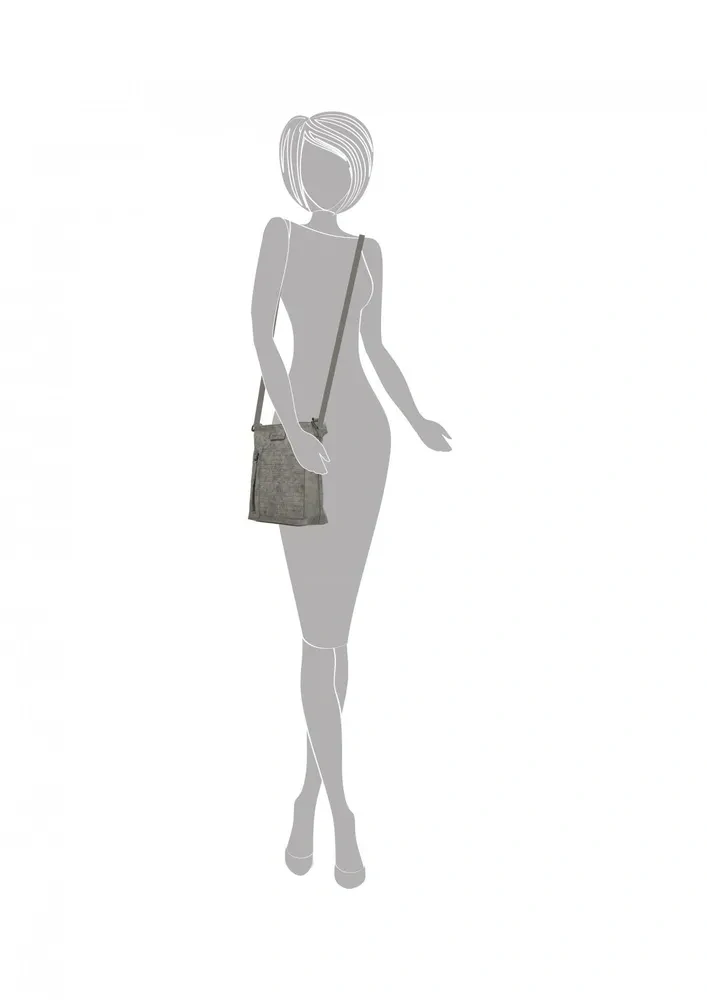 Dámská crossbody kabelka přes rameno šedá - Enrico Benetti Alice 