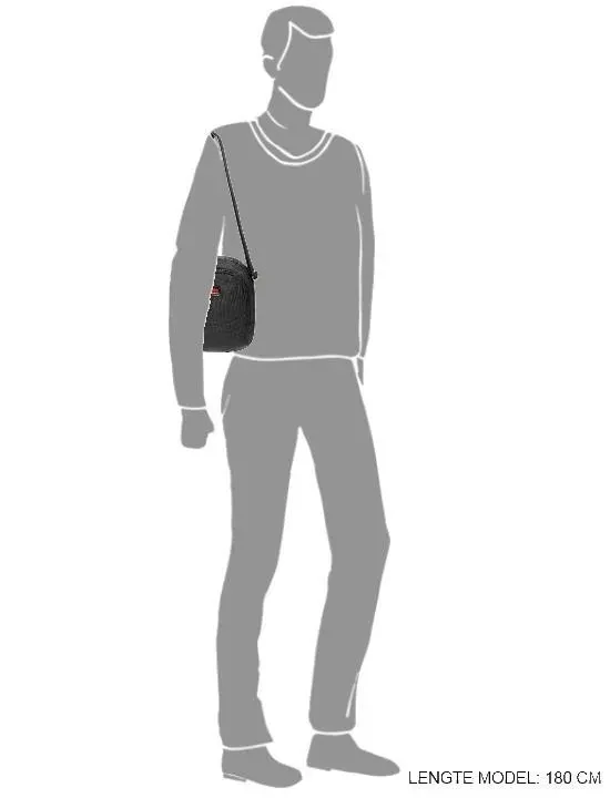 Pánská taška přes rameno černá - Enrico Benetti Cornell II