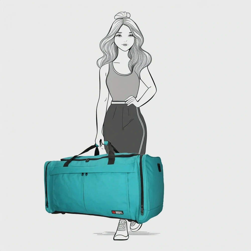 Velká cestovní taška modrá 87L - Enrico Benetti