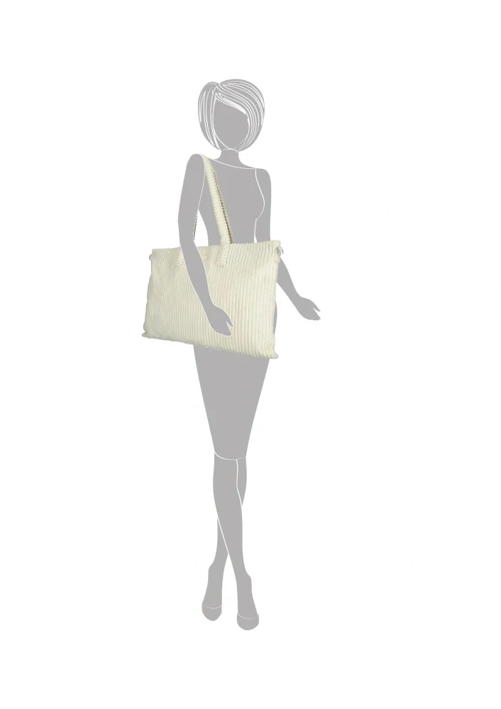 Dámská textilní kabelka bílá - Enrico Benetti Rosie