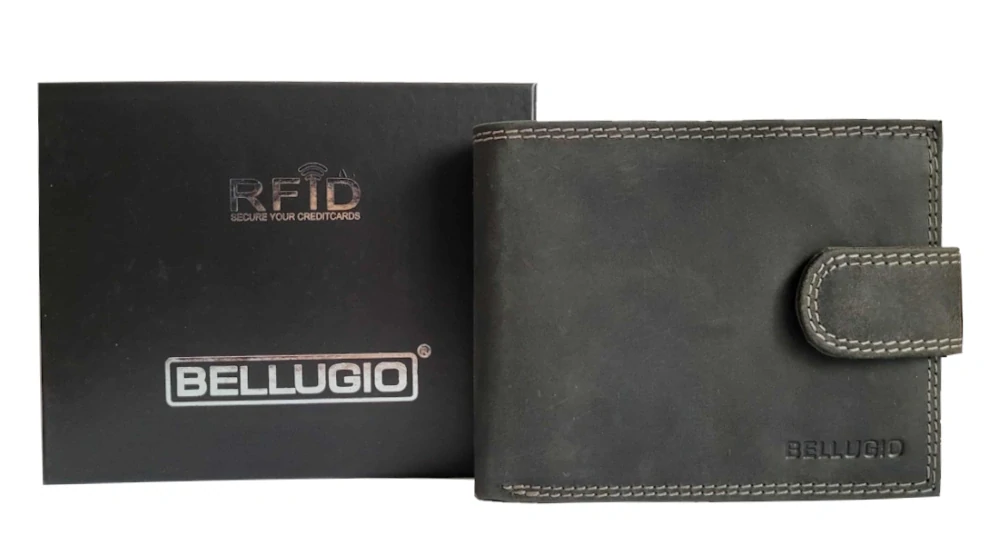 Pánská kožená peněženka Bellugio černá