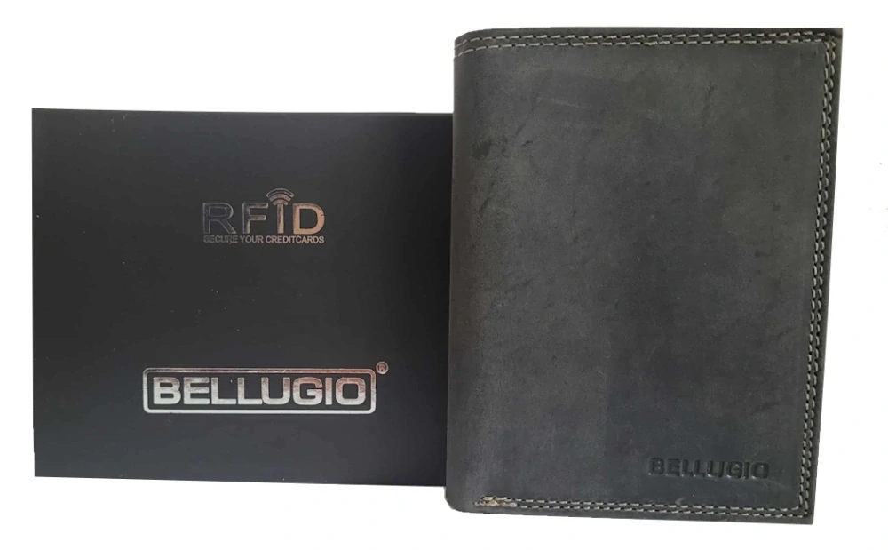 Pánská kožená peněženka Bellugio černá