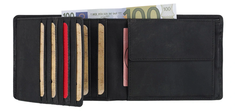 Pánská kožená peněženka Watzmann černá