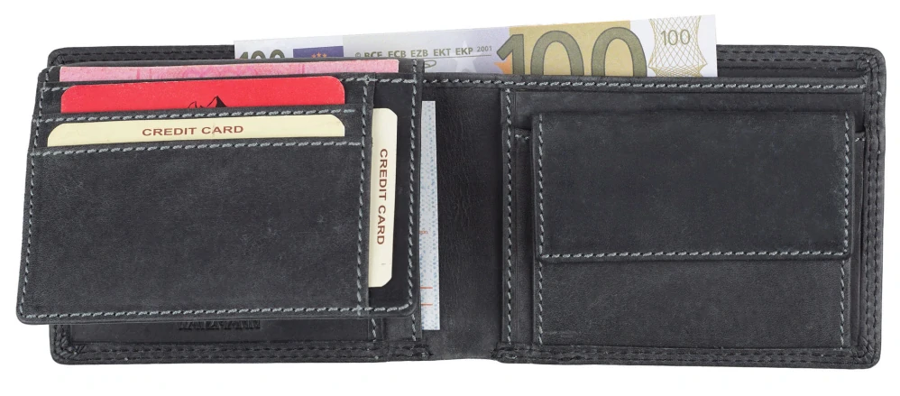 Pánská kožená peněženka Watzmann černá