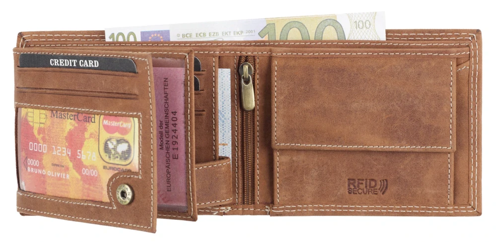 Pánská kožená peněženka Watzmann koňak