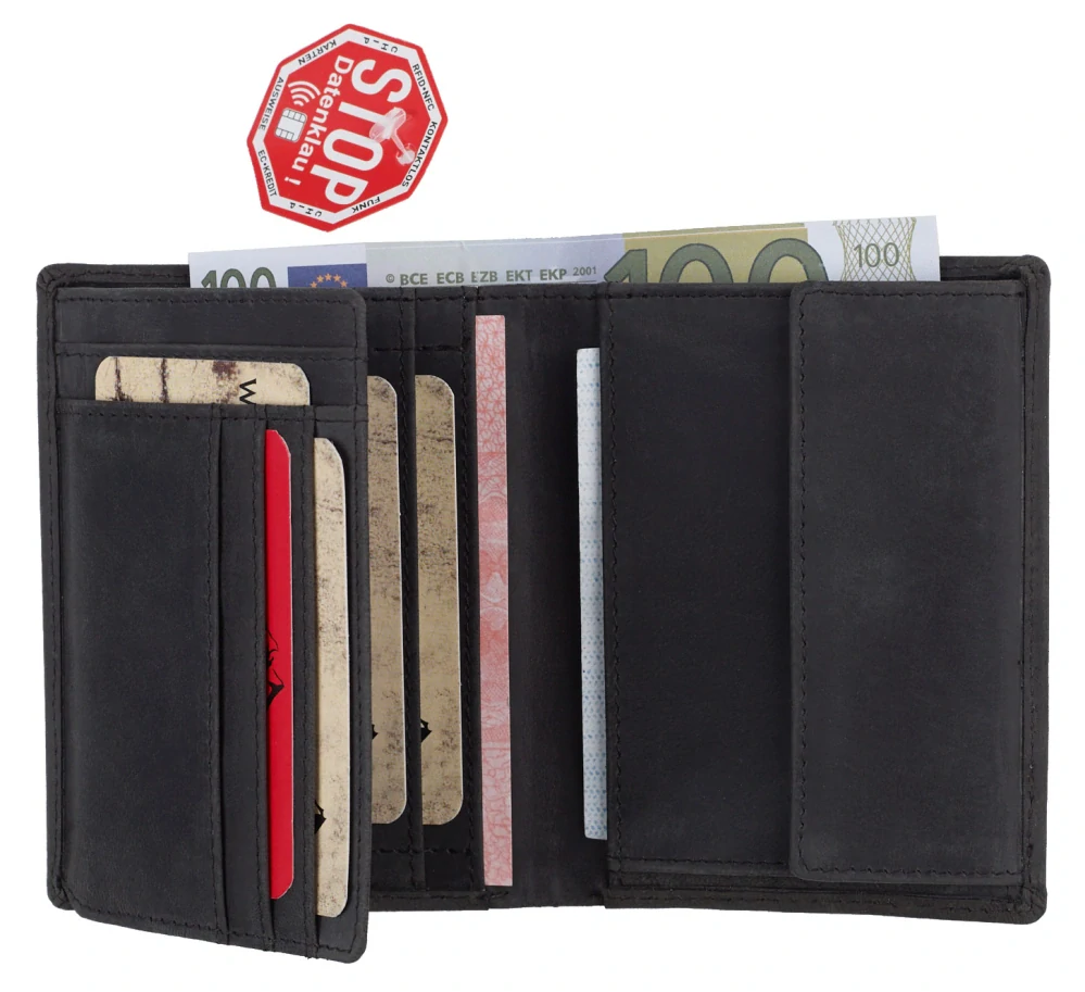 Pánská kožená peněženka Watzmann černá