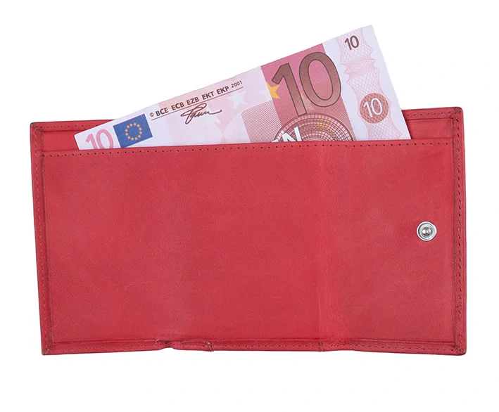 Dámská malá kožená peněženka Bench růžová