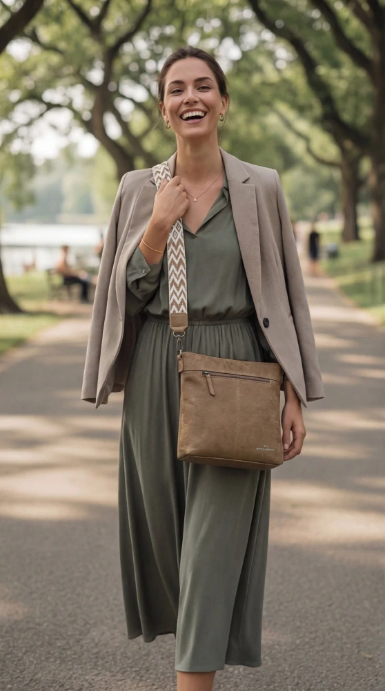 Dámská crossbody kabelka hnědá - Enrico Benetti Stacey