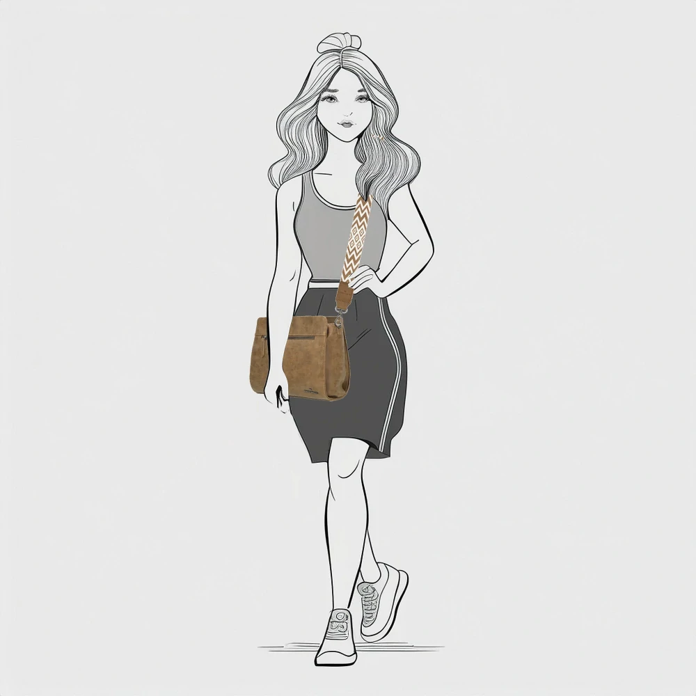 Dámská crossbody kabelka hnědá - Enrico Benetti Stacey