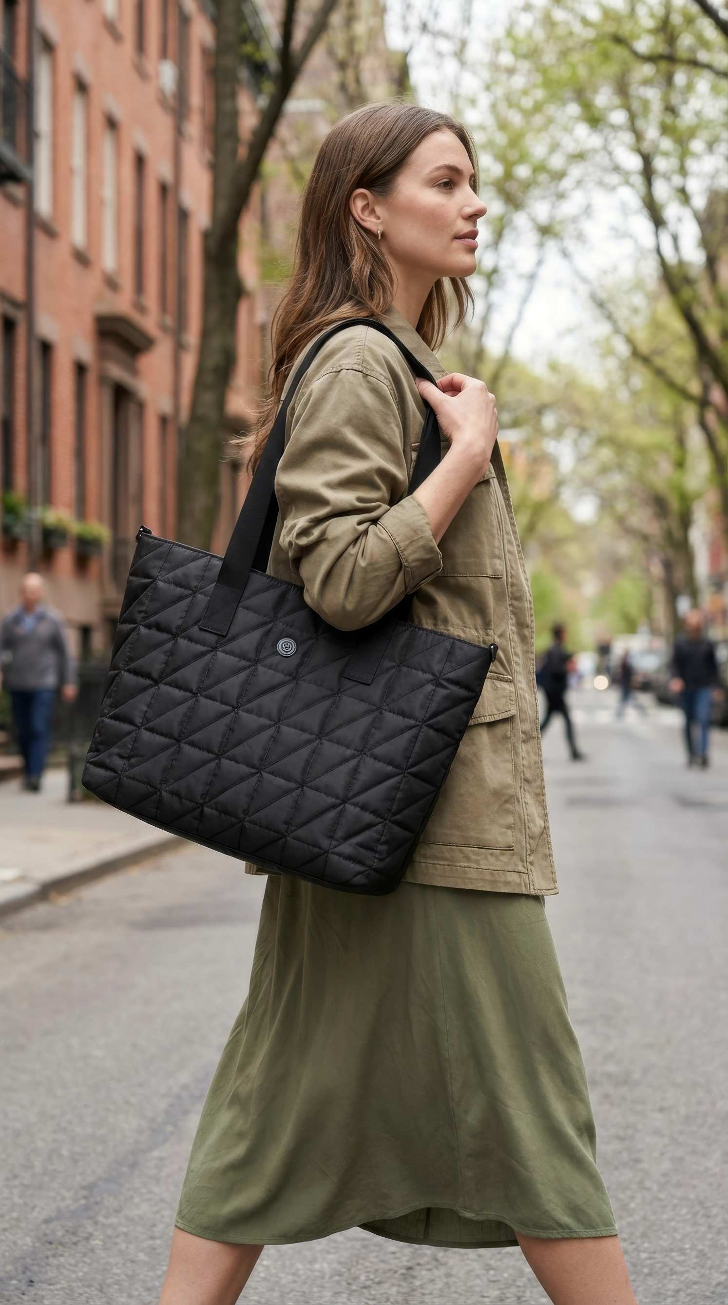 Dámská shopper kabelka černá - Enrico Benetti