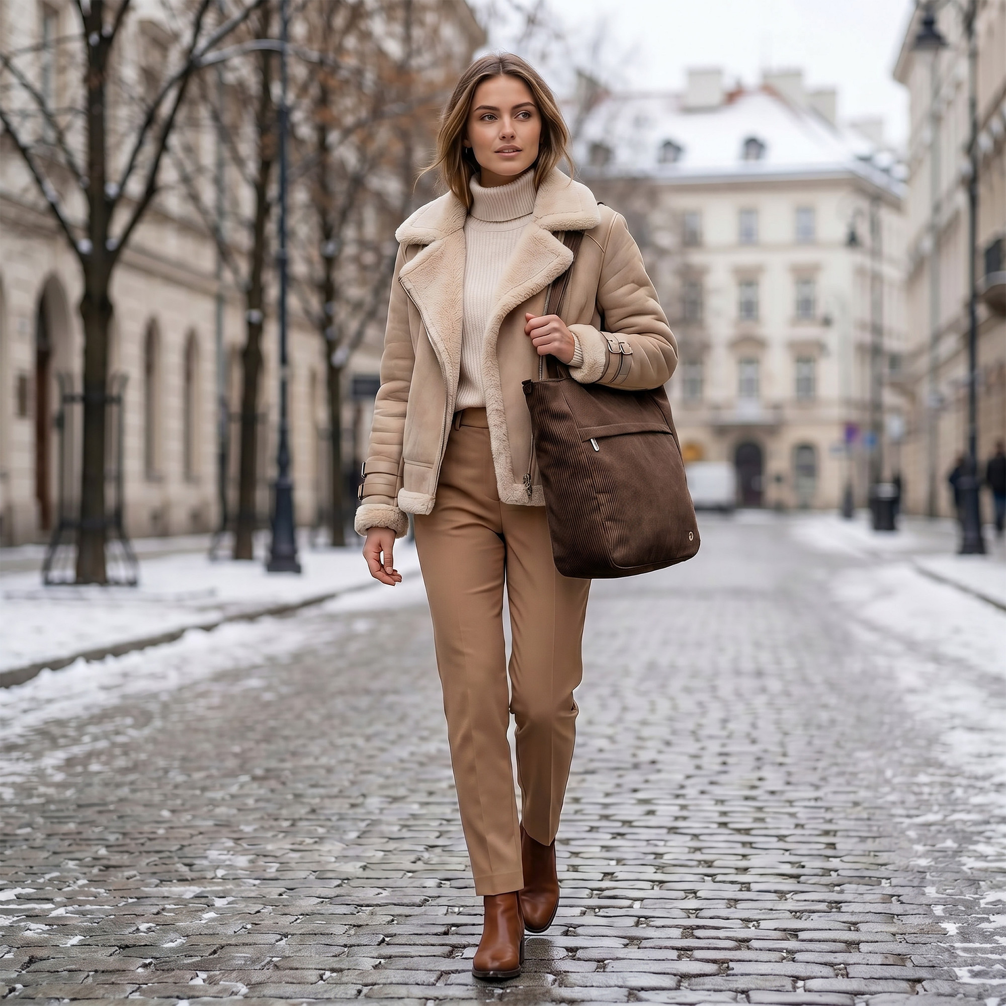 Dámská shopper kabelka hnědá - Enrico Benetti