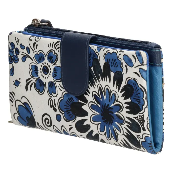 Dámská kožená peněženka Happy Wallet modrá