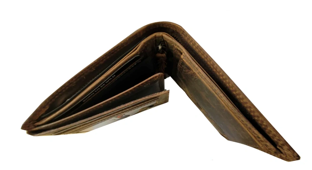 Pánská kožená peněženka Wild West hnědá