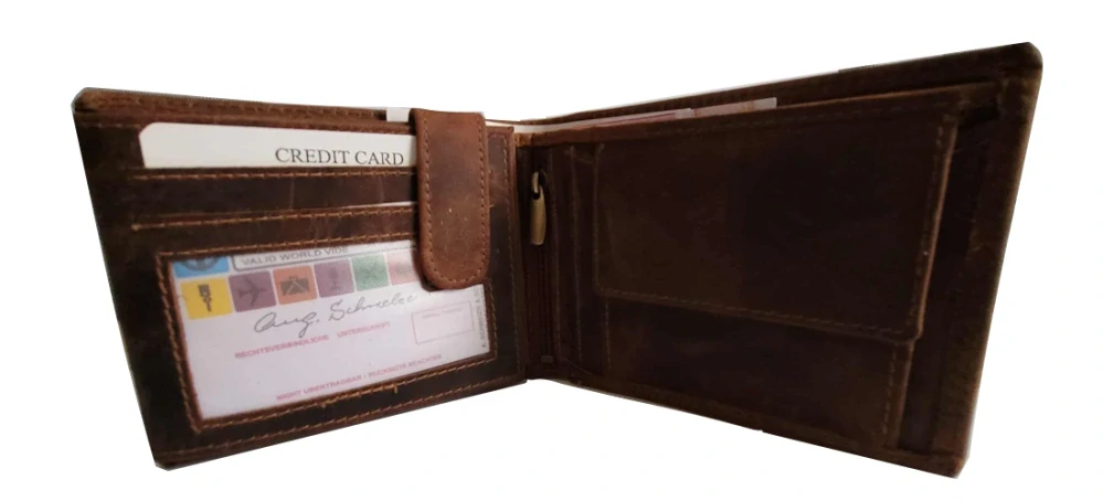 Pánská kožená peněženka Wild By Loranzo hnědá