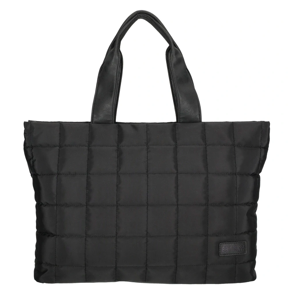 Dámská shopper kabelka černá - Enrico Benetti