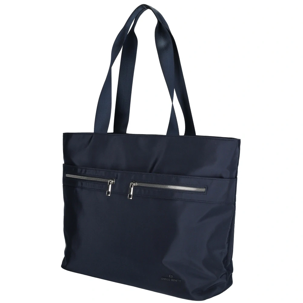 Dámská shopper kabelka modrá - Enrico Benetti