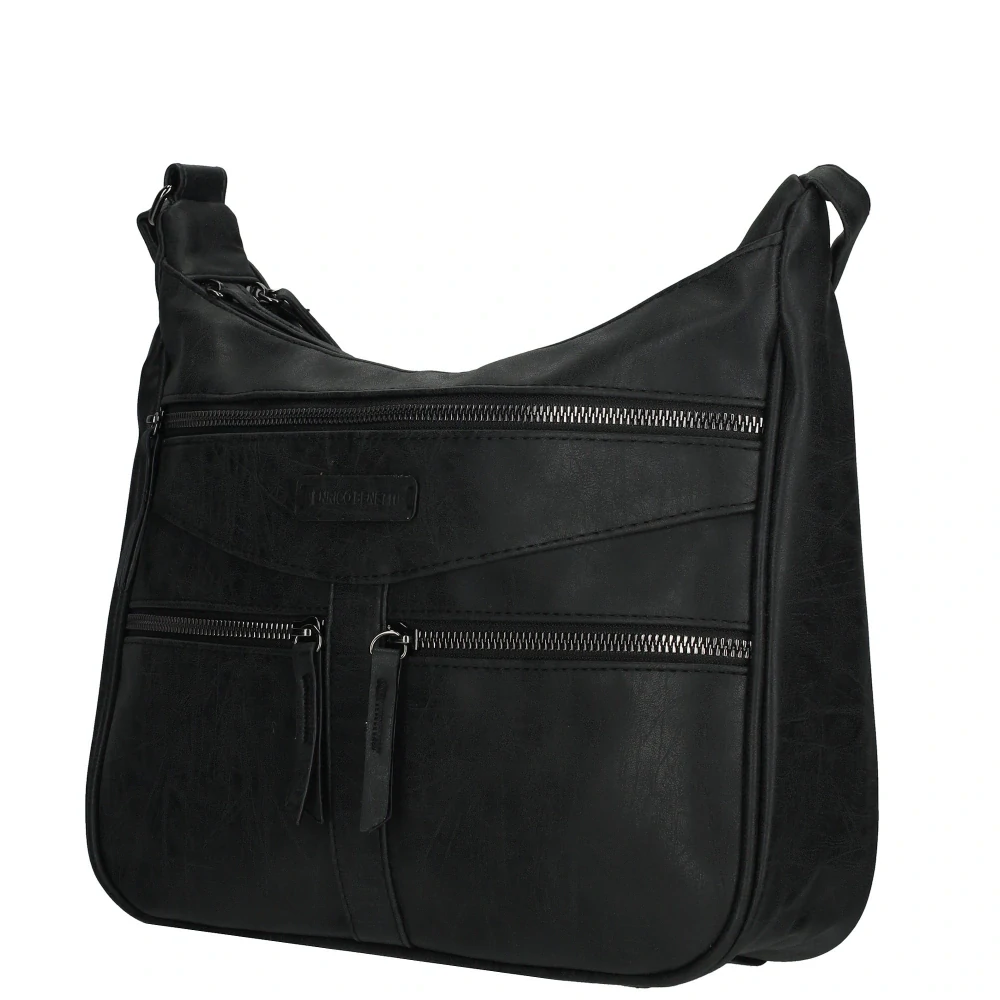 Dámská crossbody kabelka černá - Enrico Benetti