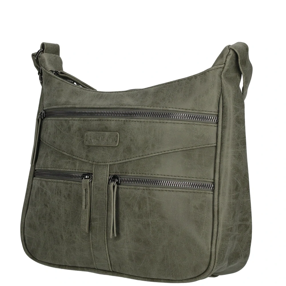 Dámská crossbody kabelka zelená - Enrico Benetti 