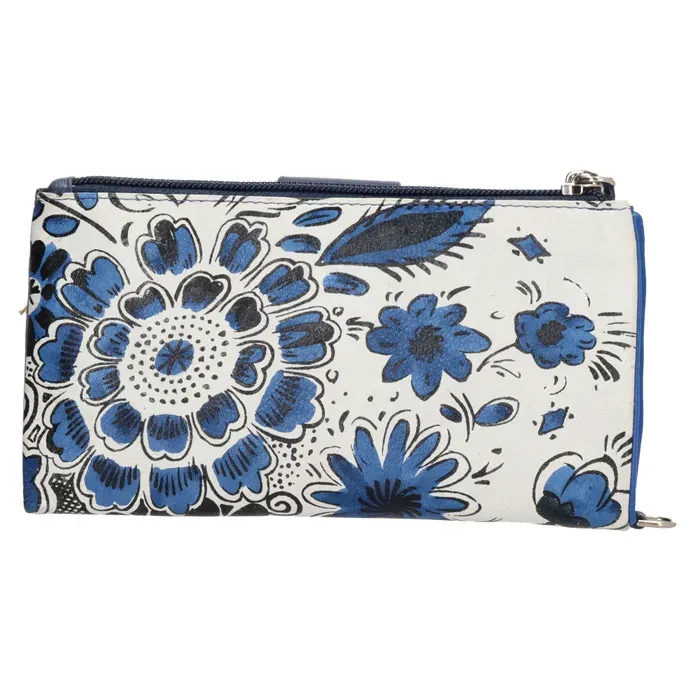 Dámská kožená peněženka Happy Wallet modrá