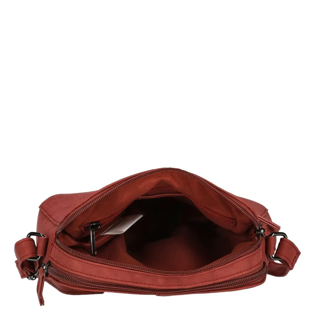 Dámská crossbody kabelka červená - Enrico Benetti Kensi 