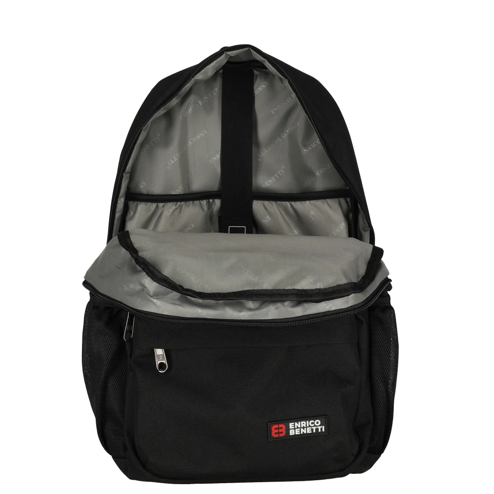 Pánský městský batoh na notebook 15" černý 23L - Enrico Benetti 