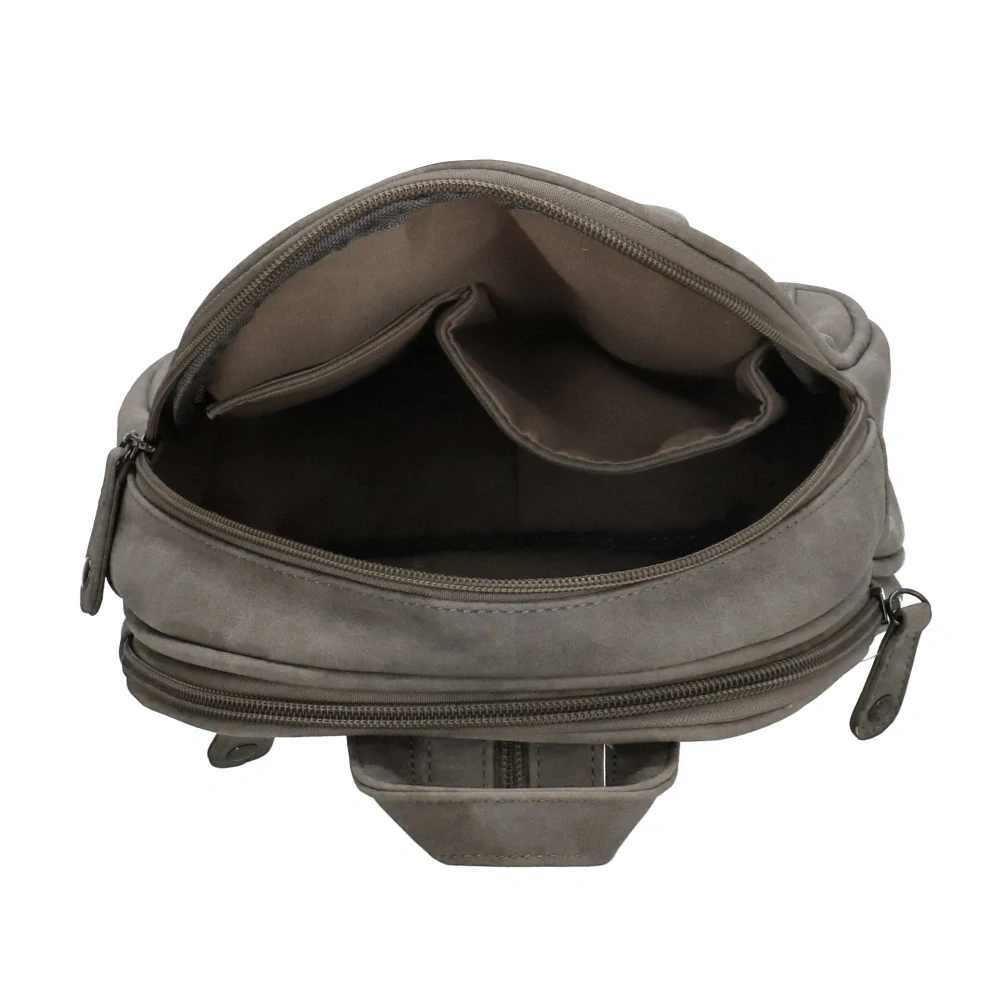 Dámský městský batoh šedý 8L - Enrico Benetti 