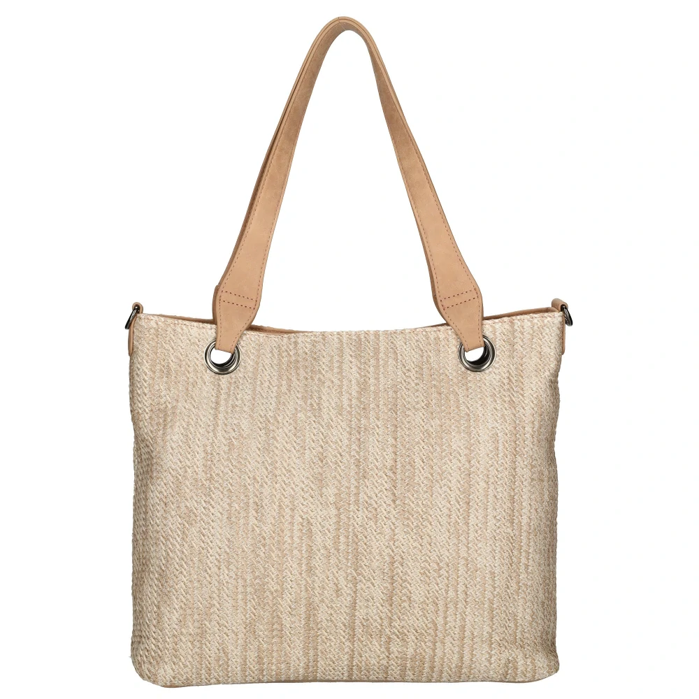 Dámská shopper proutěná taška růžová - Enrico Benetti