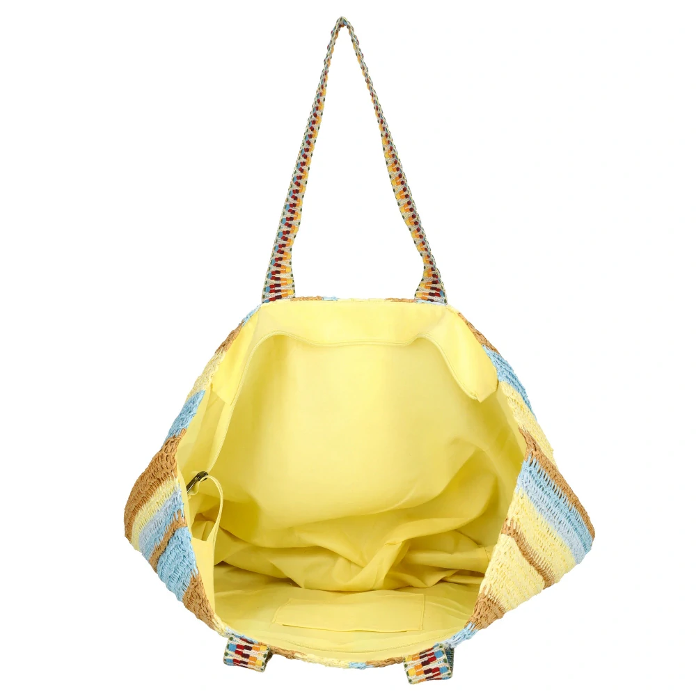 Proutěná plážová taška barevná III - Enrico Benetti Marbella